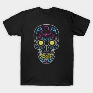 Neon Skull Dio De Los Muertos T-Shirt